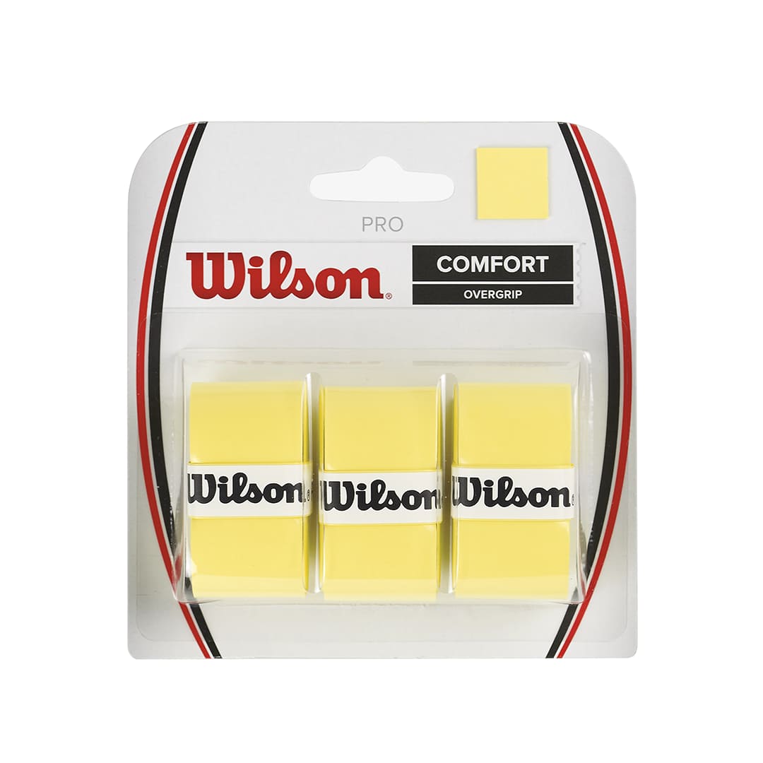 Wilson Overgrip Pro Comfort X3 - Yellow - Padel Life